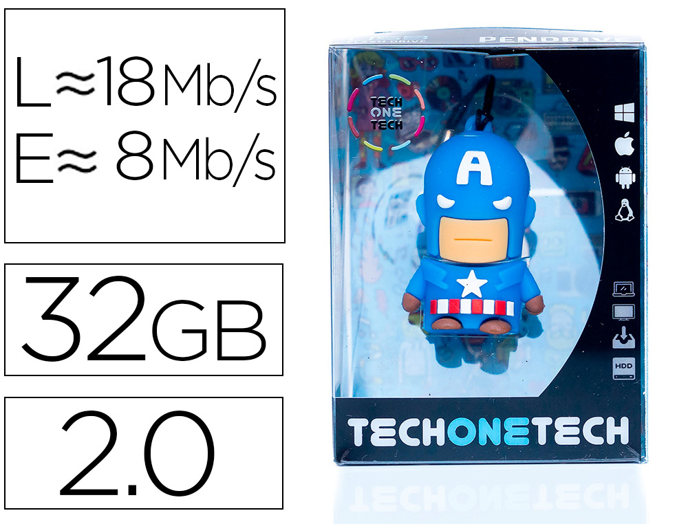 MEMORIA USB TECH ON TECH SUPER A 32 GB